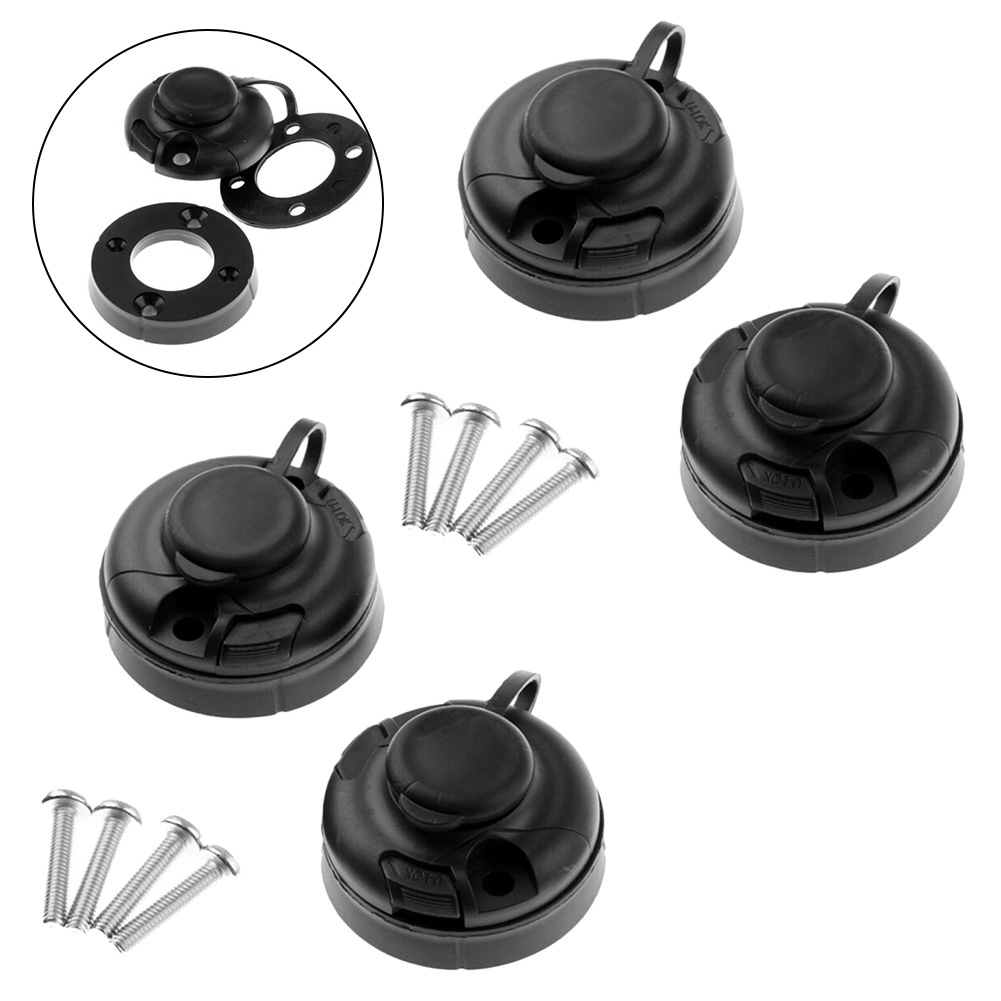 4Pcs Black ABS Fishing Rod Hol - огляд і ціна Fishing Kayak Rod Holder